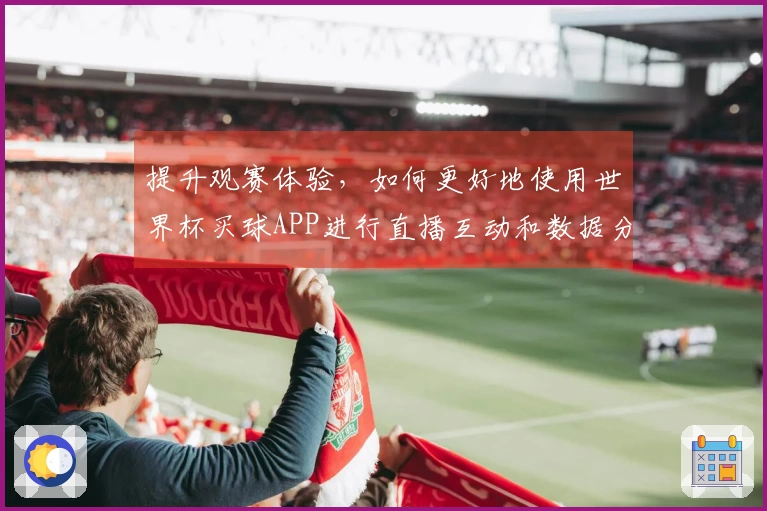提升观赛体验，如何更好地使用世界杯买球APP进行直播互动和数据分析
